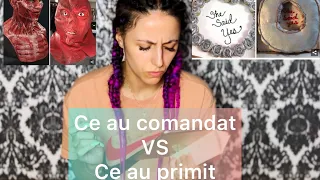 CE AU COMANDAT VS CE AU PRIMIT