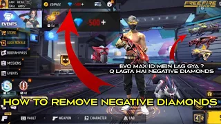 NEGATIVE DIAMONDS KAISE LAGTA HAI FREE FIRE MEIN || NEGATIVE DIAMONDS FREE FIRE MEIN KAISE HATAYE ?