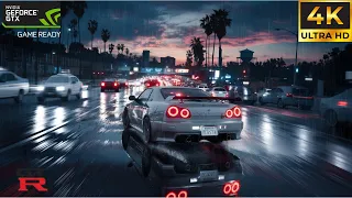 City Nights and Speed Lights 🌃🚗💨 | Nissan GT-R R34 in Ultra HD