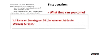 ÖSD A1 -  SCHREIBEN / AUFGABE 2