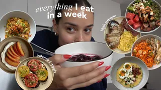 what I EAT in a busy week in NYC | high protein & balanced recipes