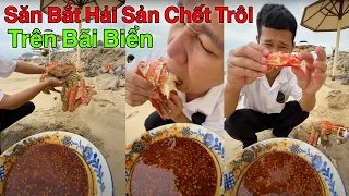 Lâm Vlog Bắt Hải Sản Chết Trôi Dạt Trên Bãi Biển Để Mukbang Với Sốt Muối Chấm Cay Tê Dại - CayTeDai