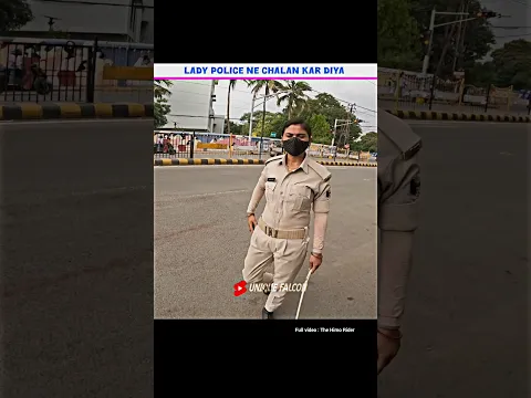 lady police ne chalan kar diya 😅|| #shorts #viralvideo #bikeloverbikelover #motovlog