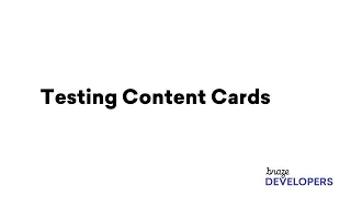 Testing Content Cards with Braze