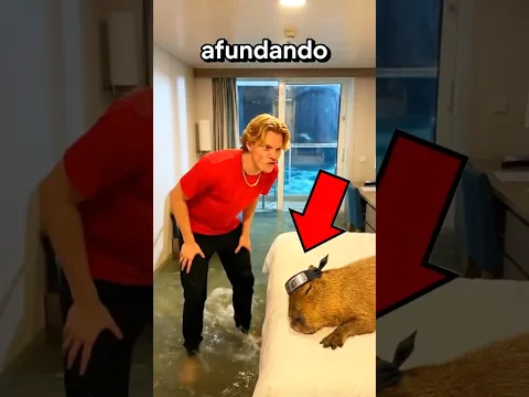 Cappy dormiu e o navio afundou... #capivara #engraçado