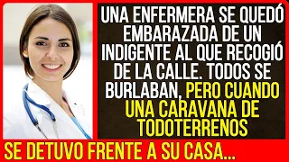 Una enfermera se quedó embarazada de un indigente al que recogió de la calle.Todos se burlaban, pero