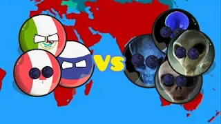 #countryballs invasión alienígena primer ataque