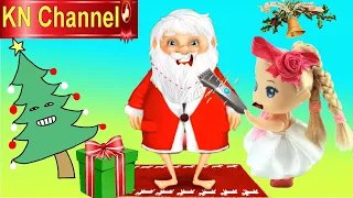 BÉ PHẢI NGOAN THÌ ÔNG GIÀ NOEL MỚI TẶNG QUÀ | BÚP BÊ KN Channel LÀM ĐẸP CHO SANTA CLAUS