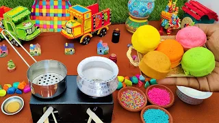 AMAZING MINIATURE RAINBOW CAKE | Miniature Rainbow Cake | Miniature Rainbow Cake | Tiny Step Cake