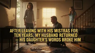 AFTER LEAVING WITH HIS MISTRESS FOR TEN YEARS, MY HUSBAND RETURNED — HIS DAUGHTER’S WORDS BROKE HIM