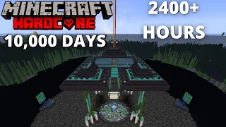 I SURVIVED 10,000 Days In Hardcore Minecraft - The WORLD RECORD!