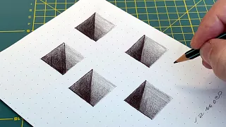 How To Draw Holes In The Paper - Cool Drawing Illusion Trick