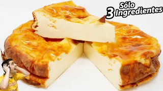 PASTEL FÁCIL de YOGUR con solo 3 INGREDIENTES 😍🥛😋 (Receta económica y CREMOSA) Receta # 698