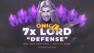 ANALISIS "7X LORD DEFENSE" ONIC vs ECHO MSC
