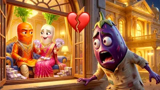 🔥 Radish left Eggplant for money 😭💔 Eggplant, Radish, Okra