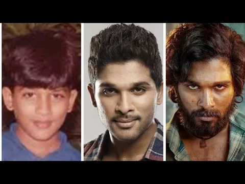 Transformation Allu Arjun Journey Childhood to Pushpa  #Shorts #Youtubeshorts #AlluArjun #Pushpa