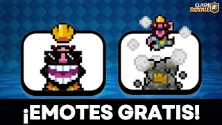 ¡EMOTES GRATIS! COMO TENER los EMOTES del REY PIXELEADO | TEMPORADA 63 CLASH ROYALE