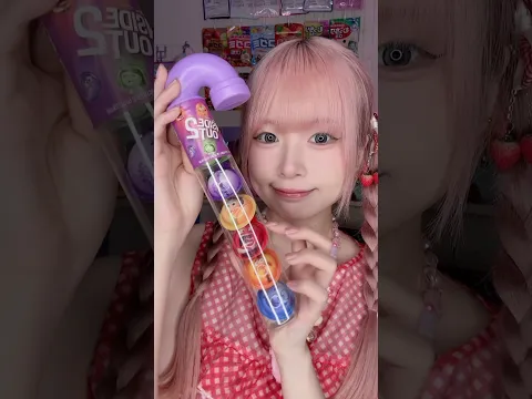インサイドヘッド2 記憶グスルゼリー食べてみた🟡🔵🟣🟢#shorts #お菓子 #asmr #mukbang #jelly #snacks #insideout #eating