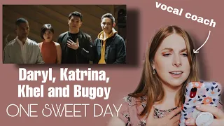 Vocal coach reacts to “One sweet day” Daryl Ong, Khel, and Bugoy feat. Katrina Velarde