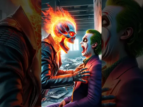 Joker Attack Spider-Man & Ghost Rider 💥| Ghost Rider Help's Spider-Man #spiderman #joker #shorts
