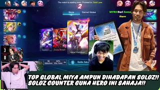 TOP GLOBAL MIYA AMPUN DIHADAPAN SOLOZ!! SOLOZ COUNTER GUNA HERO INI SAHAJA!!