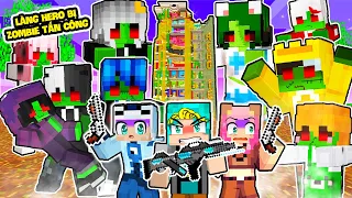YABUN THỬ THÁCH 24 GIỜ CHIẾN ĐẤU VỚI ZOMBIE HERO TEAM TRONG MINECRAFT LÀNG HERO TEAM BỊ ZOMBIE CHIẾM