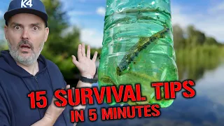 15 Wilderness Survival Tips in 5 Minutes 🌲🏕️