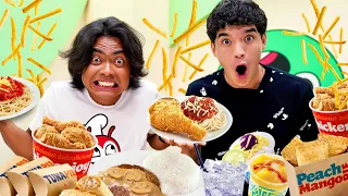 Bestfriends Try EVERYTHING on JOLLIBEE Menu!!! ft Guava Juice