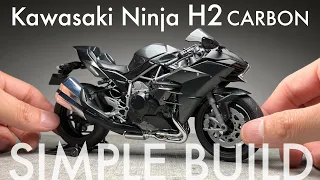 Kawasaki Ninja H2 CARBON 素組み【タミヤ 1/12】プラモデル製作  Scale Model