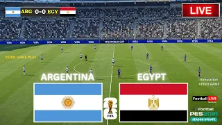 🔴 Argentina vs Egypt Live | FIFA World Cup 2026 | Football Live Match Today | Simulation Video Game