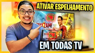 MELHOR APLICATIVO 2023 - ESPELHAR celular na TV (Ativar Função Transmitir) Miracast Screen Mirror