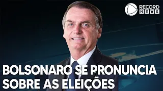 Presidente Jair Bolsonaro faz pronunciamento após resultado das eleições