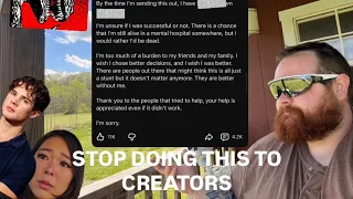 STOP DOING THIS TO CREATORS. Unkowingly extra Emily. Clavicular. 