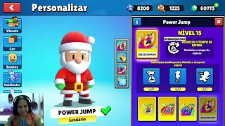 Upei o "pulo" POWER JUMP pro level máximo #stumbleguys