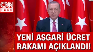 Asgari ücret belli oldu! Cumhurbaşkanı Erdoğan: "Yüzde 30 oranında ara artış yapıyoruz"