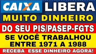 Dinheiro liberado para quem Trabalhou de 1971 A 1988, Veja se você vai receber a COTA PIS/PASEP FGTS