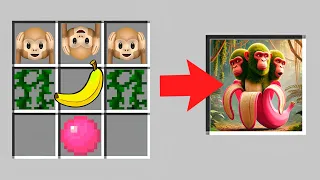 ITALIAN BRAINROT : How To Craft Shimpanzini Bananini Pink in Minecraft? ITALIAN BRAINROT Animation
