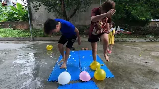 Trò Chơi Ai Về Đích Trước - Trò Chơi Gia Đình ❤️ Bé Kem TV