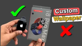 How to Set Apple Logo and Custom Wallpaper in i8 Pro Max Smartwatch 🔥😈