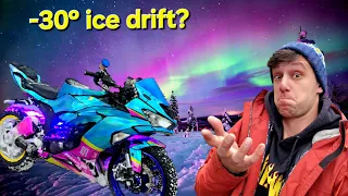 Will my BIKE survive -30° ice drift in Lapland? StuntFreakTeam teambuilding/crazy monster bike test