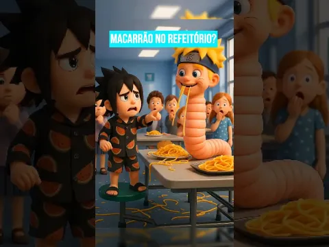 Naruto na escola cheia de macarrão! Mas na verdade...