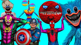Spider-Man Pacman, Siren Head, Huggy Wuggy, Scp in Real Life Best Shorts Compilation