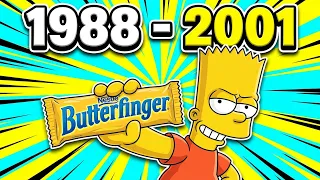 ALL Butterfinger Ads with SIMPSONS (1988-2001)