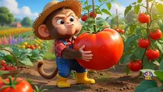 Monkey Farmer's Busy Farm Day 🐵 | Cute Animal Adventure | Monkey Cartoon | 3D Cartoon for Kids