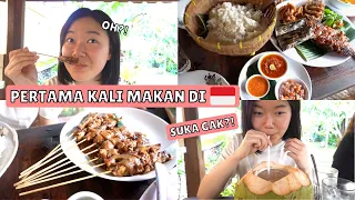 REAKSI YEJI PERTAMA KALI MAKAN DI INDONESIA🇮🇩