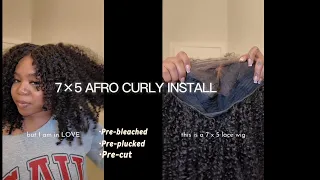*2025 MUST HAVE | 20” Afro Curly 7x5 Glueless Wig |Glueless＋Pre-everything |CurlyMe Hair × itsaries