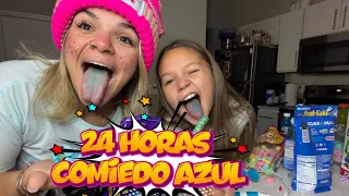 24 HORAS COMIENDO AZUL !! 