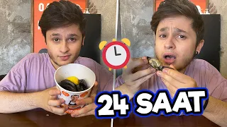 24 SAAT BOYUNCA SADECE MİDYE YEDİM !! Kustum