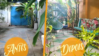 Transformei meu quintal com cores - Pintei piso, muro e portões