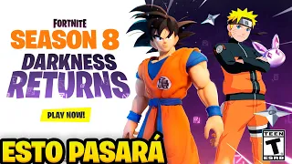 12 SECRETOS de la *TEMPORADA 8* que DEBES SABER! *NARUTO* FORTNITE PASE de BATALLA y MÁS